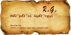 Répási Györgyi névjegykártya