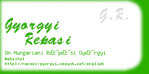 gyorgyi repasi business card